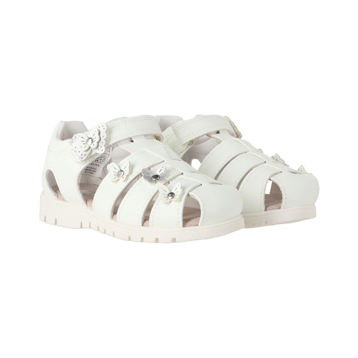 Sandalias Niñas Bamers Adela Blancas-4