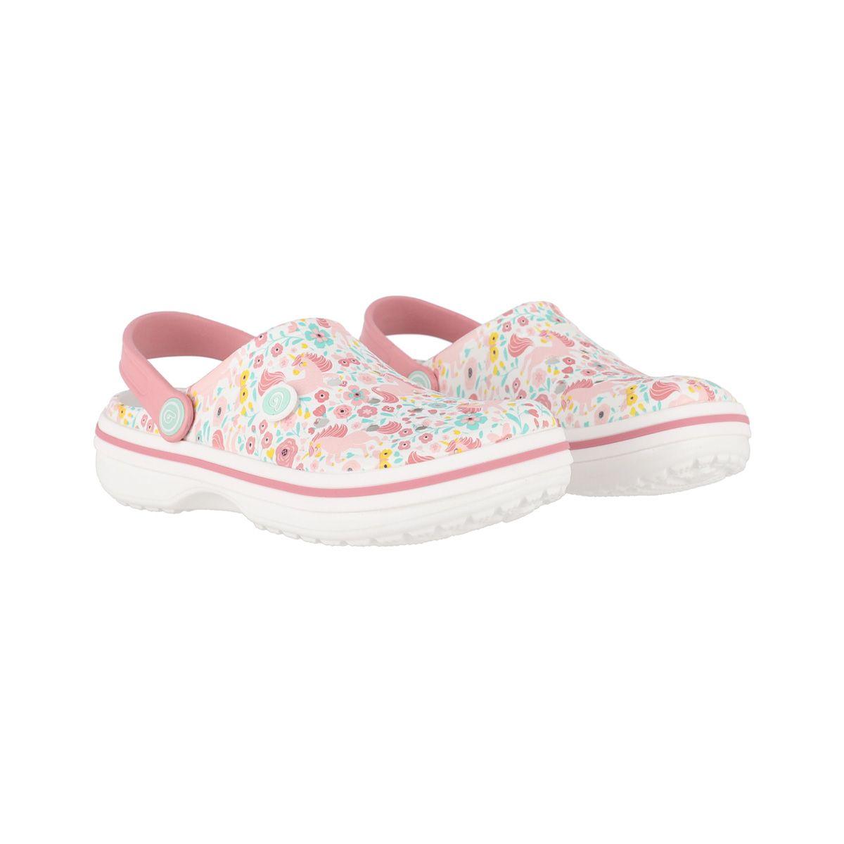 Zuecos Joven Bamers Airline Blanco Print-4