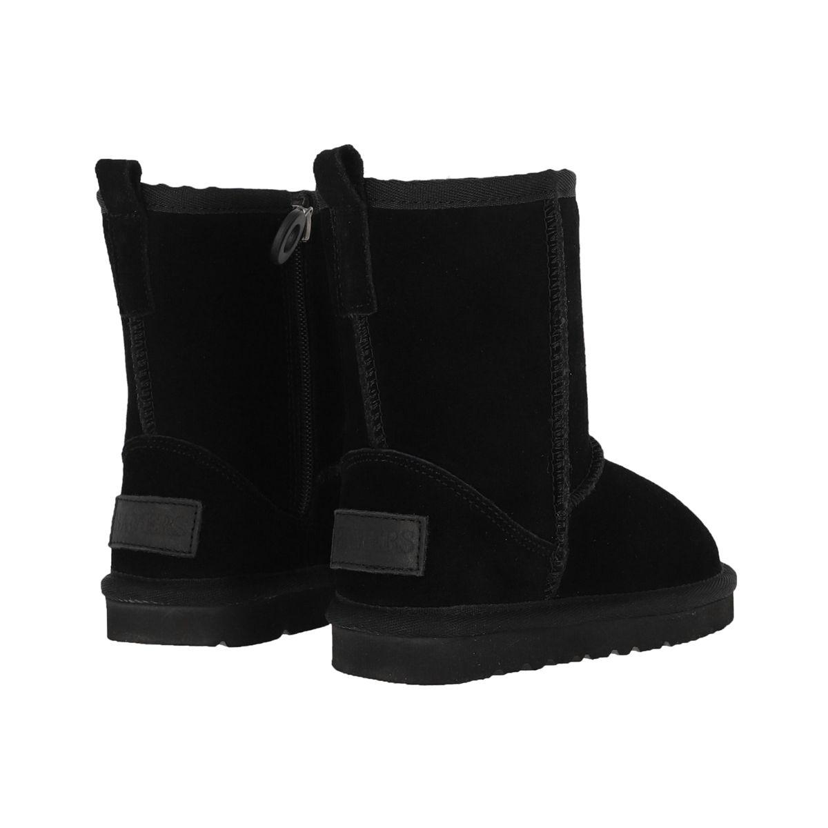 Bota Bamers Blast Cuero Niños Negro-6