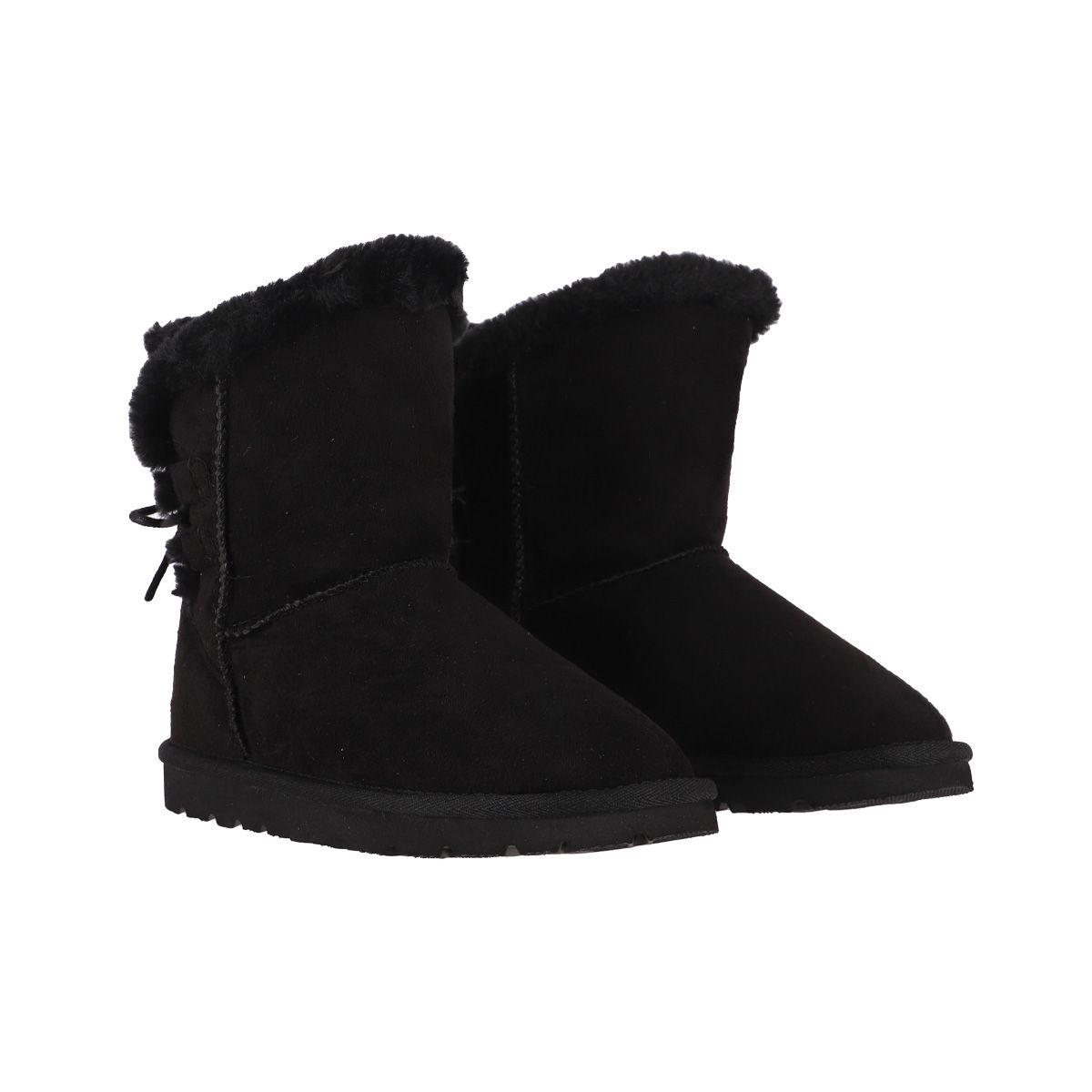 Botas  Niñas Bamers  Dominica Fiber Negro-4