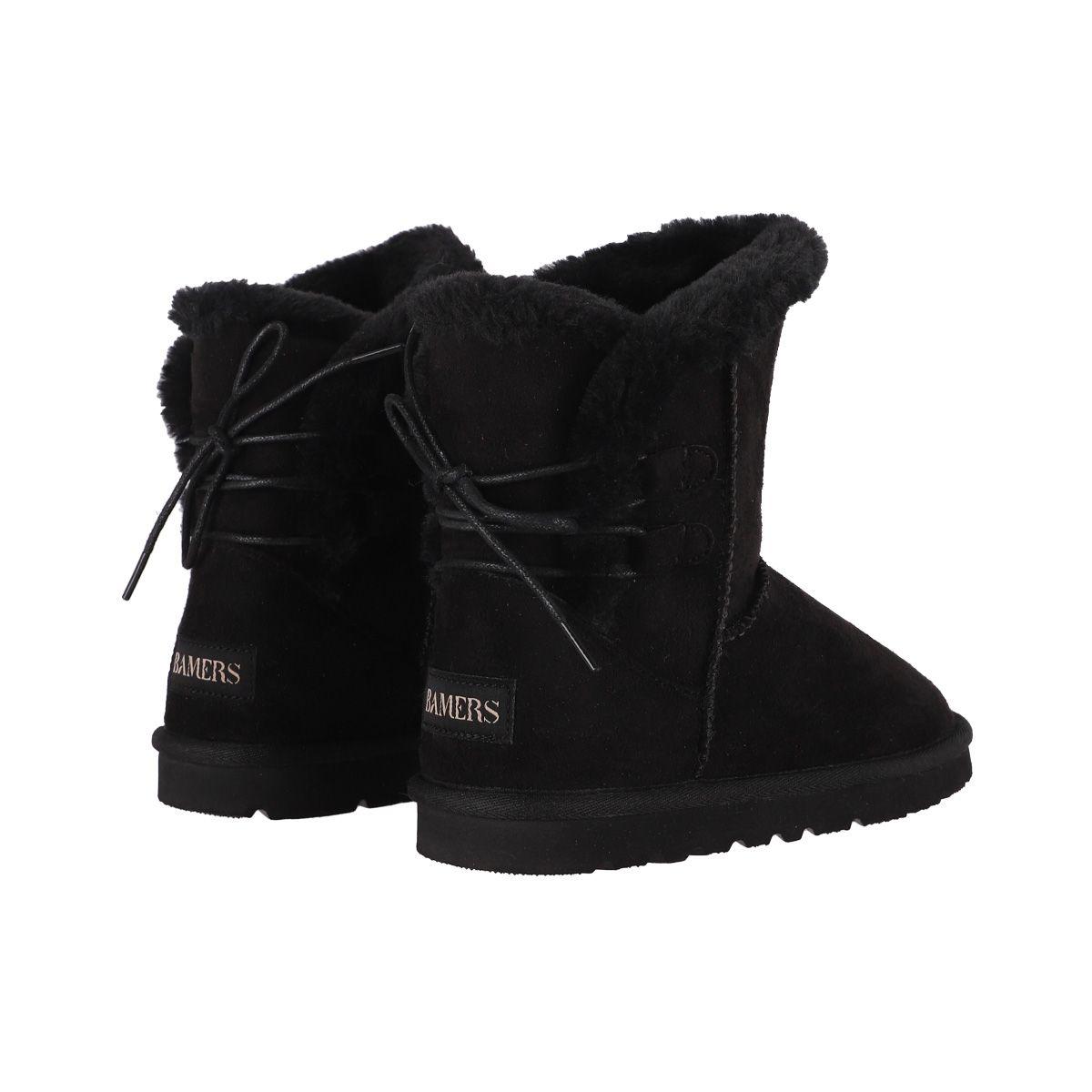 Botas  Niñas Bamers  Dominica Fiber Negro-5