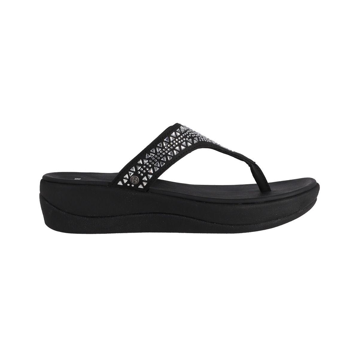 Hawaianas Plataforma Mujer Bamers Cruz Negro-0