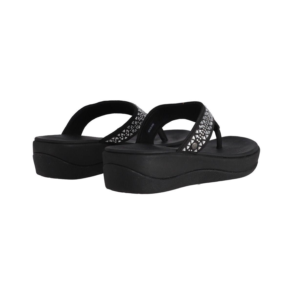 Hawaianas Plataforma Mujer Bamers Cruz Negro-5