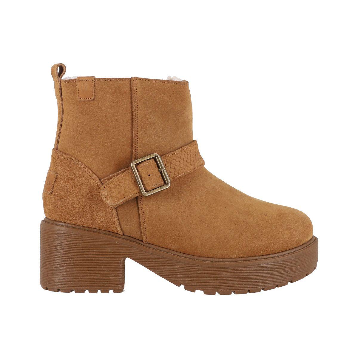 Botines Cuero Mujer Bamers  Charme Heel II Caramelo-0