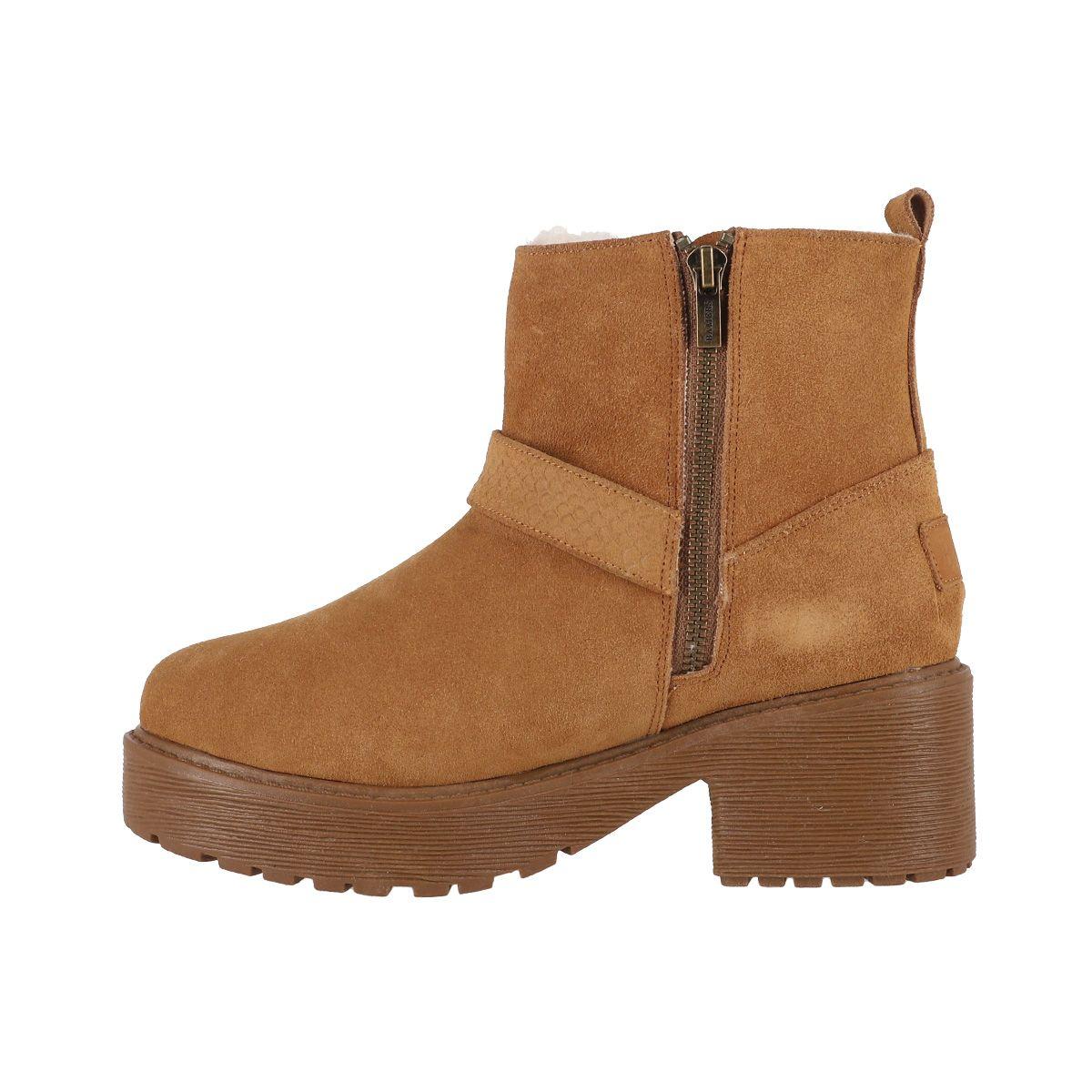 Botines Cuero Mujer Bamers  Charme Heel II Caramelo-1