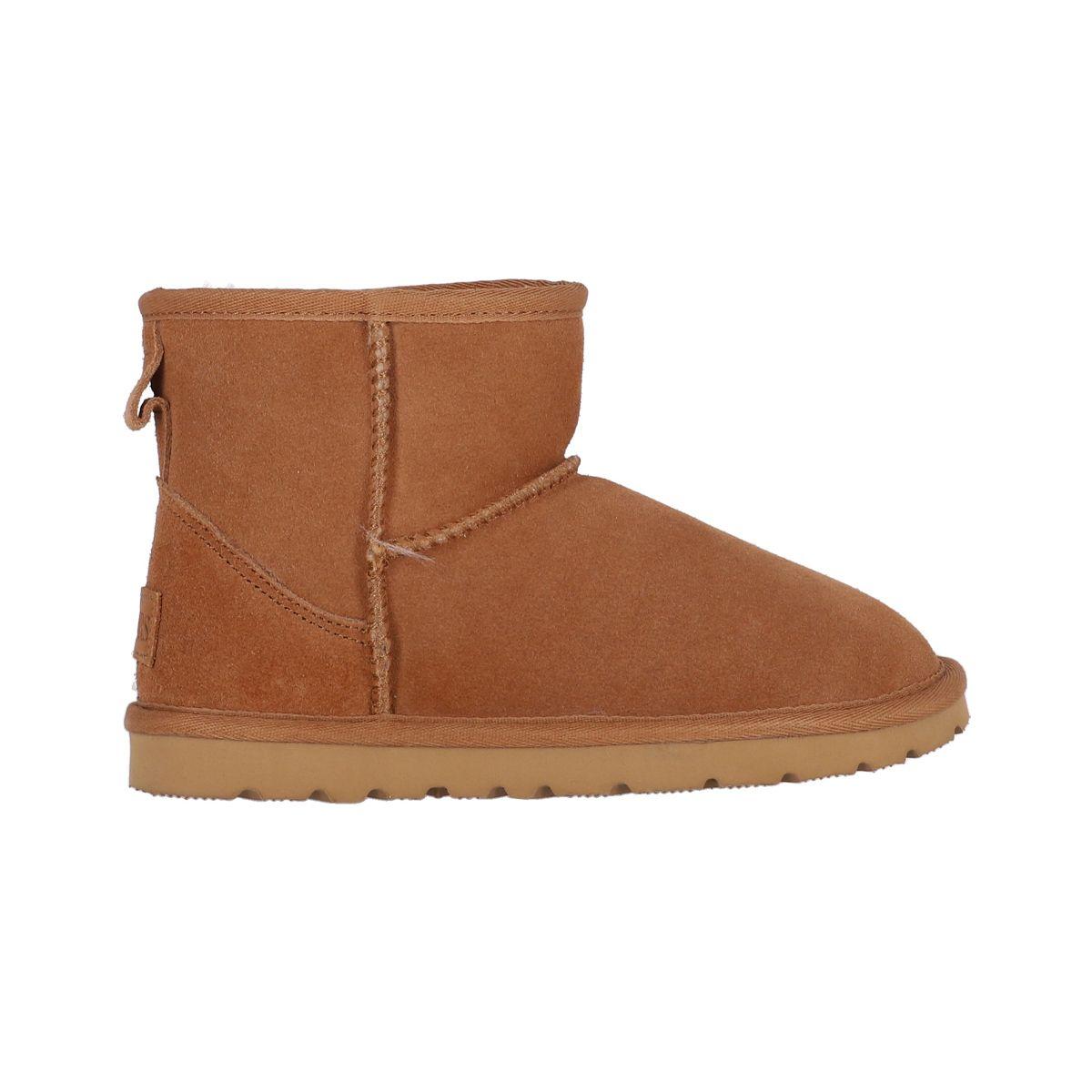 Bota Bamers Blast Cuero Niños Caramel-0