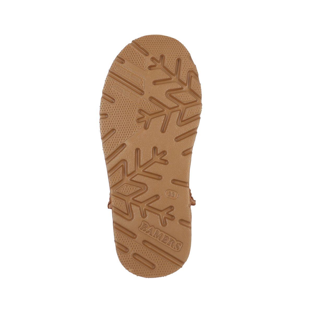 Bota Bamers Blast Cuero Niños Caramel-3