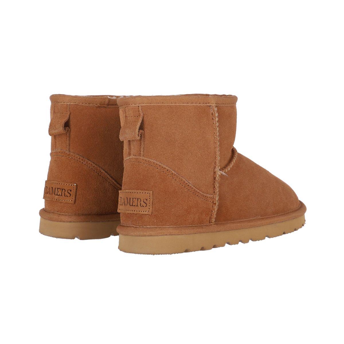 Bota Bamers Blast Cuero Niños Caramel-5