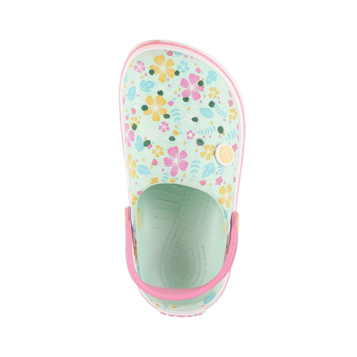 Zuecos Niños Airline Bamers Estampado Celeste-2