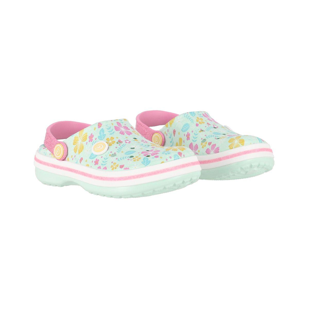 Zuecos Niños Airline Bamers Estampado Celeste-4