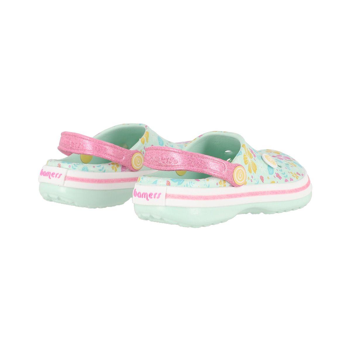 Zuecos Niños Airline Bamers Estampado Celeste-5