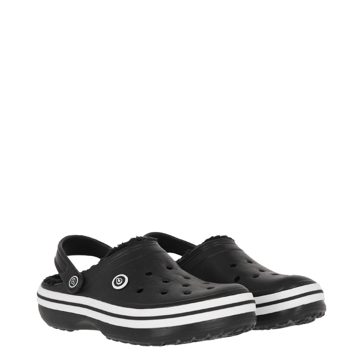 Zueco Negro Bamers Refugio Line Mujer-3
