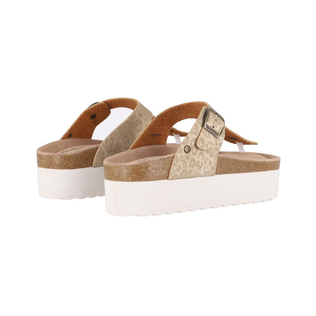 Sandalias Plataforma Mujer Bamers Kend Dorada-5