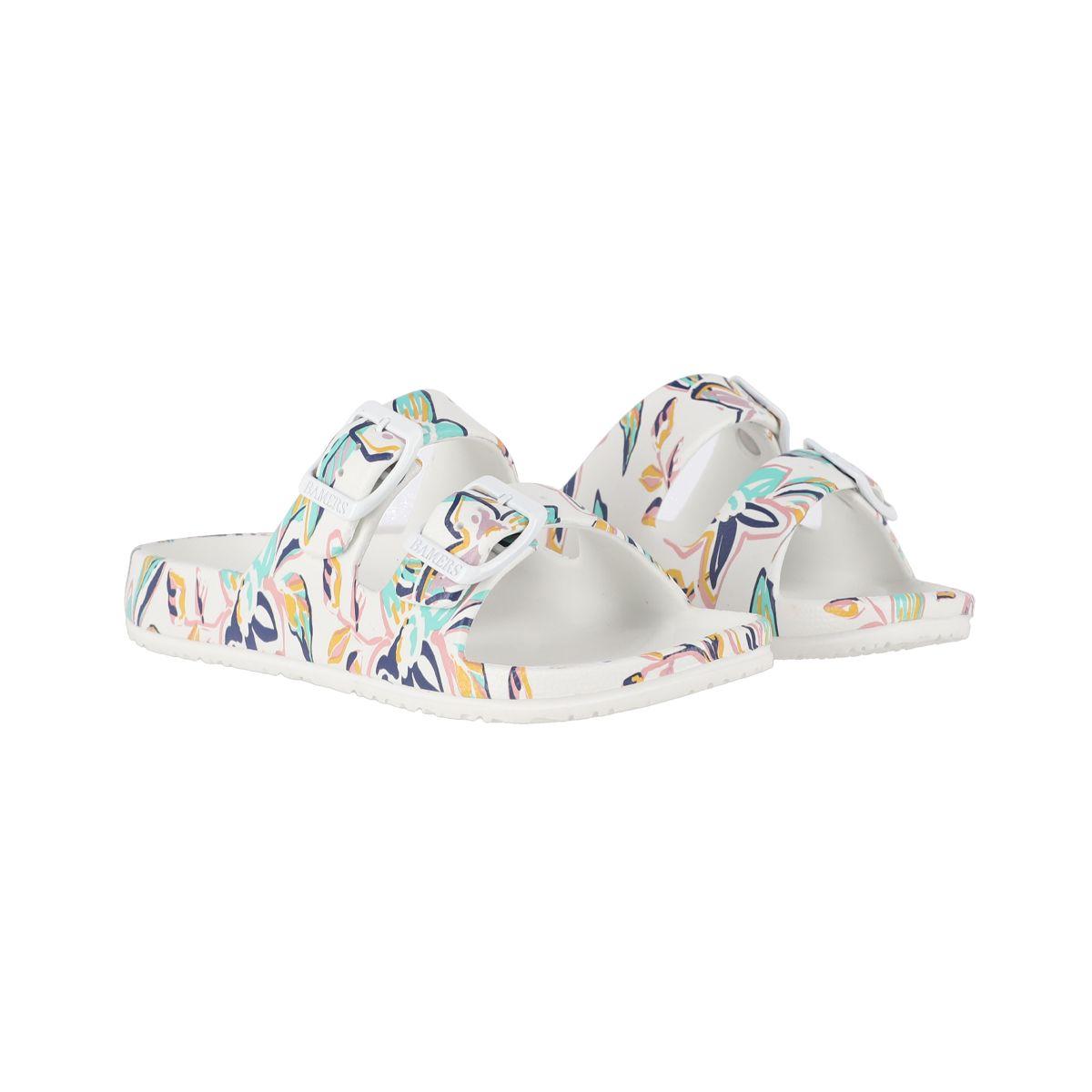 Sandalias Mujer Kend Vegan Bamers Blanco Print-4