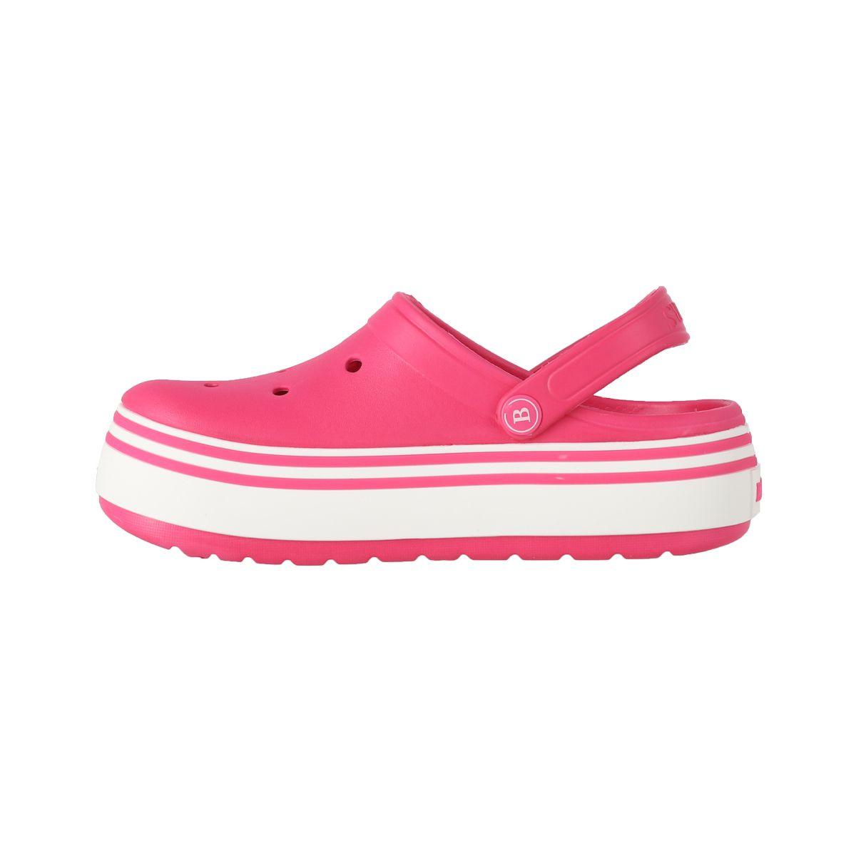 Zuecos Plataforma Mujer Bamers Airline High Fucsia-1