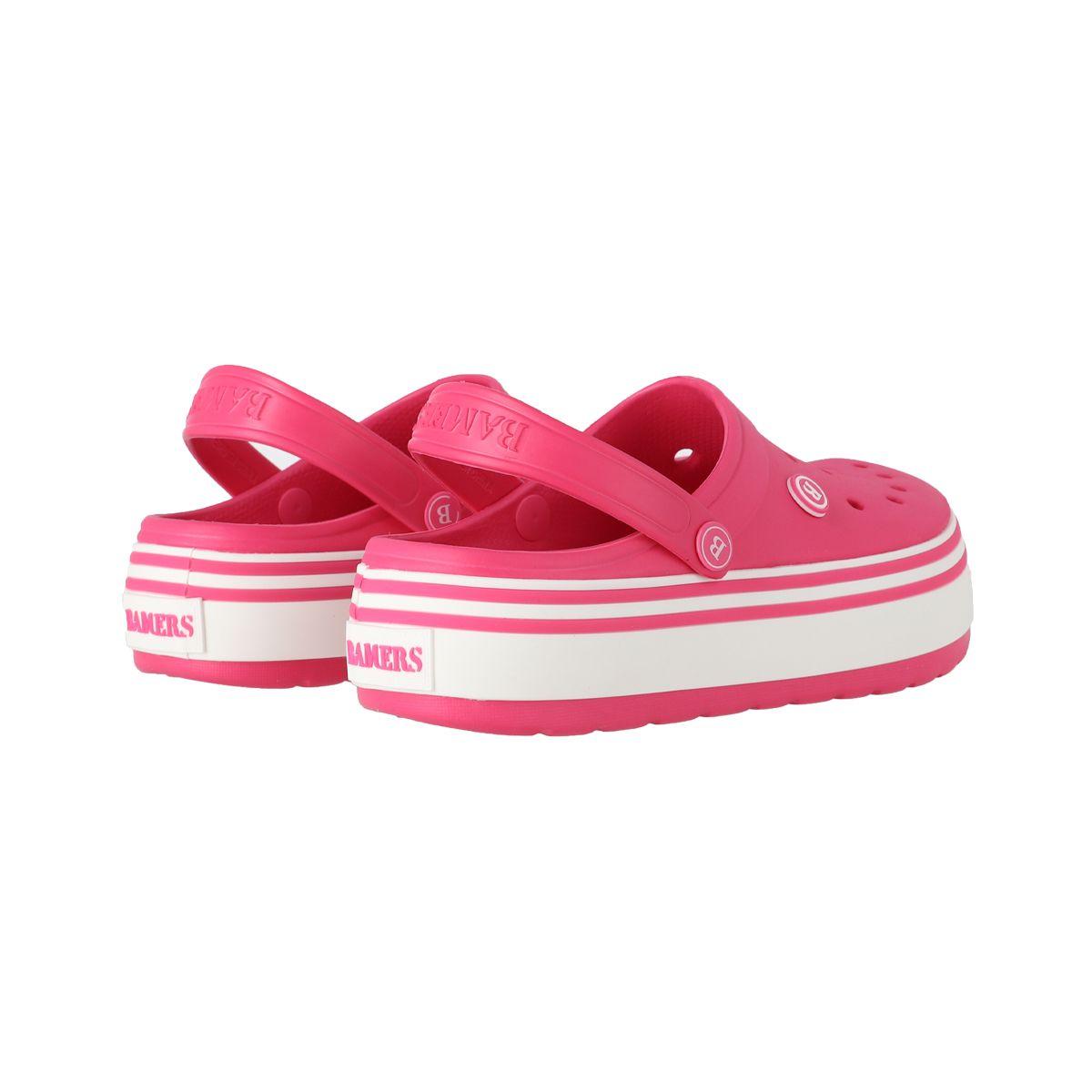 Zuecos Plataforma Mujer Bamers Airline High Fucsia-5