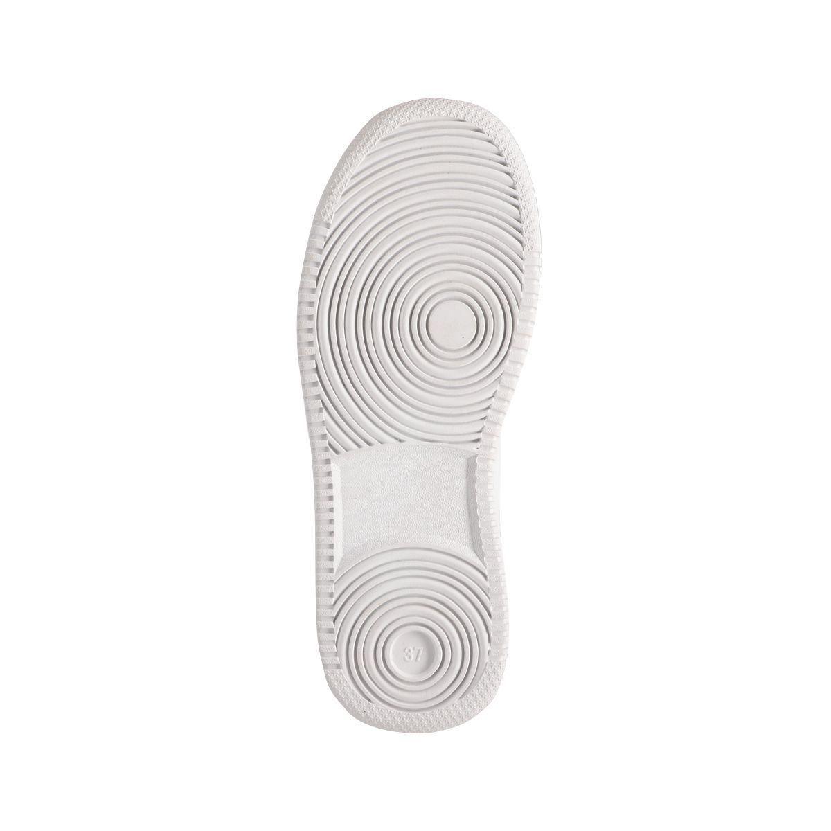 Zapatillas Plataforma Mujer Bamers Girona High Blanco-3