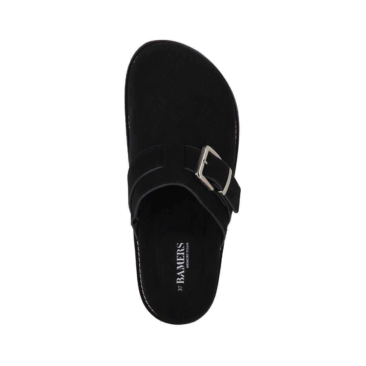 Zuecos Mujer Micaela Leather Negro Bamers-2