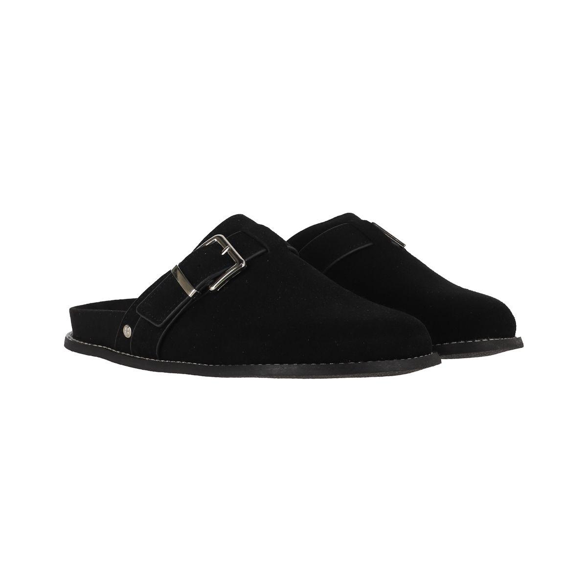 Zuecos Mujer Micaela Leather Negro Bamers-4