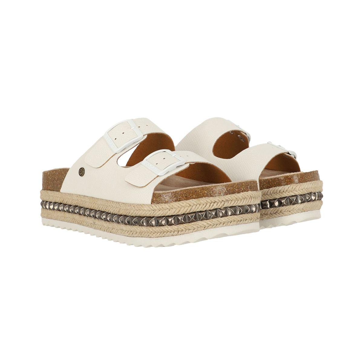 Sandalia Bamers Kend Yute High Studs Mujer Blanco-2