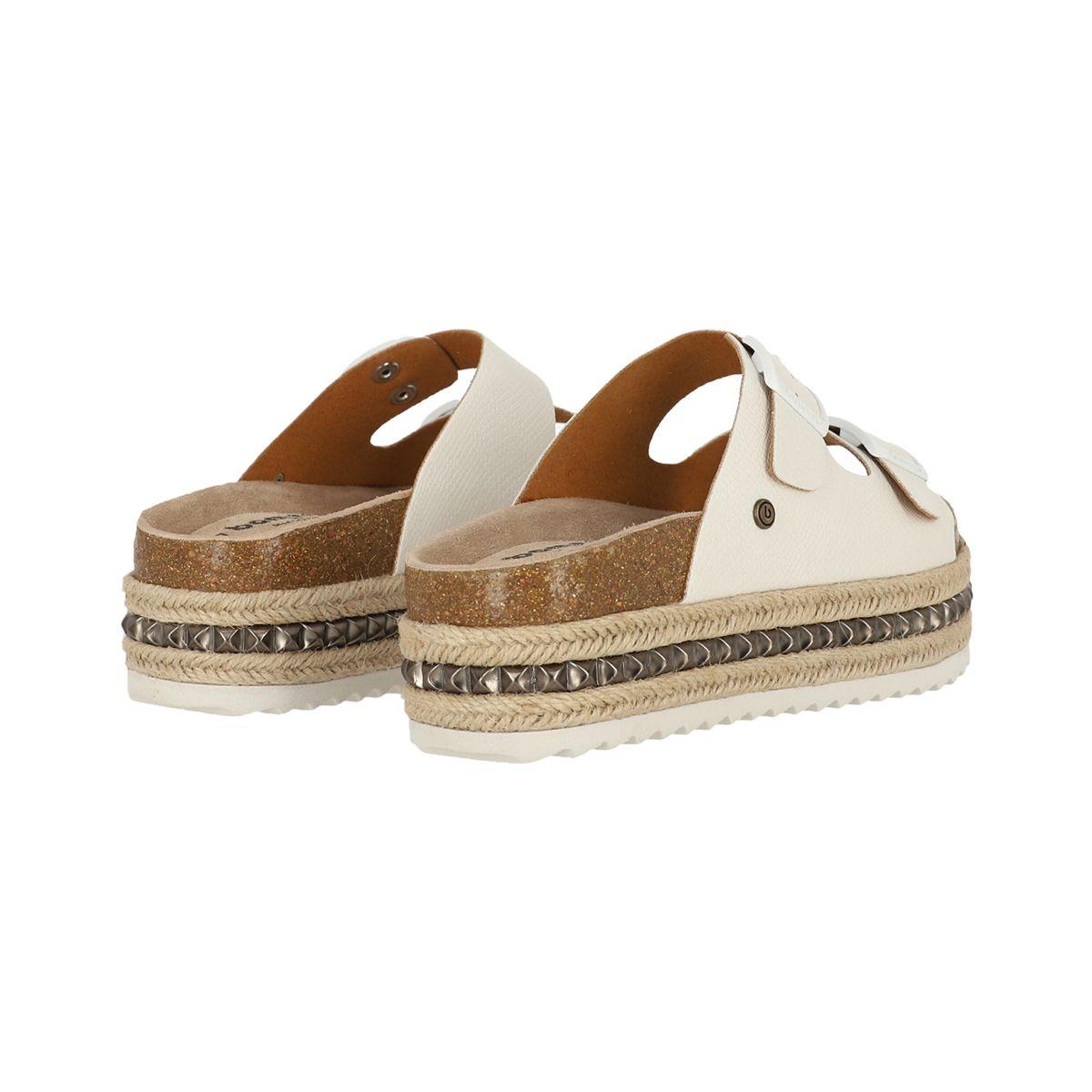 Sandalia Bamers Kend Yute High Studs Mujer Blanco-3