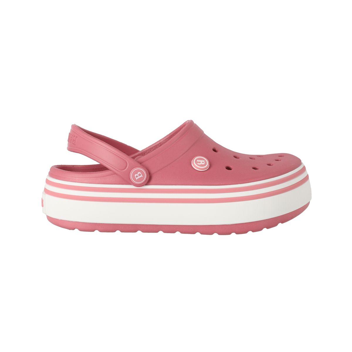 Zuecos Plataforma Mujer Bamers Airline Rosado-0