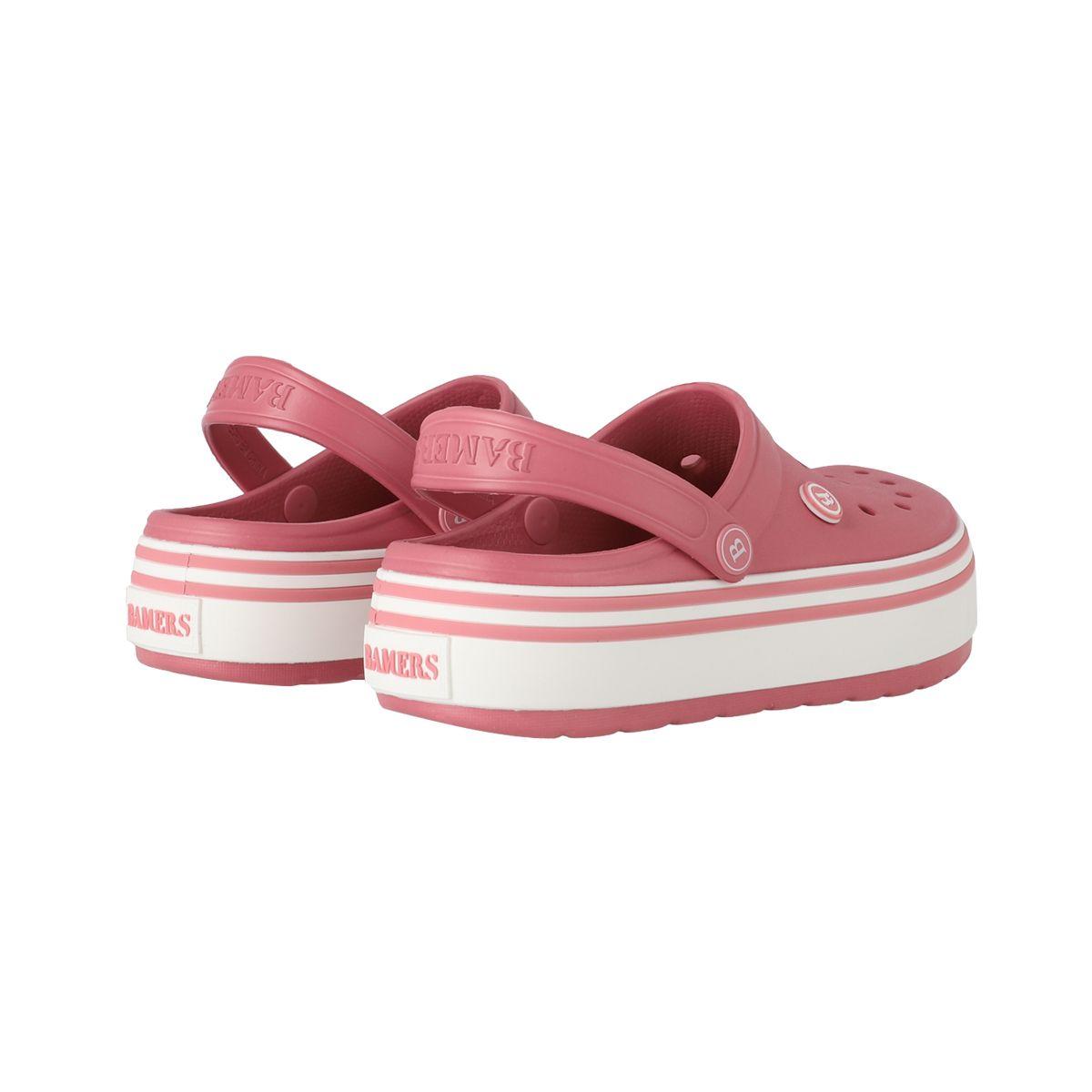 Zuecos Plataforma Mujer Bamers Airline Rosado-5