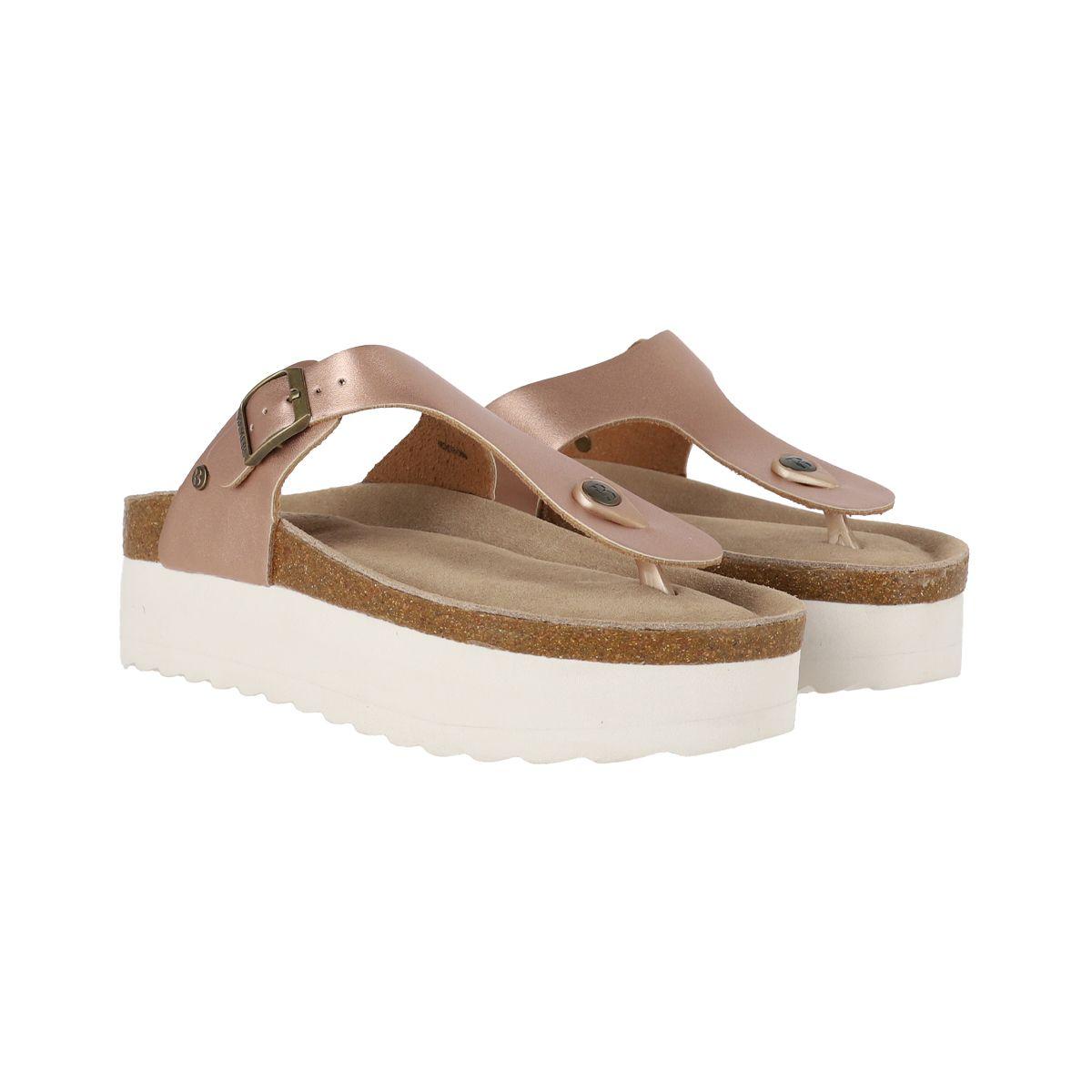 Sandalias Mujer con Plataforma Kend Capri High Bamers Rosadas-4