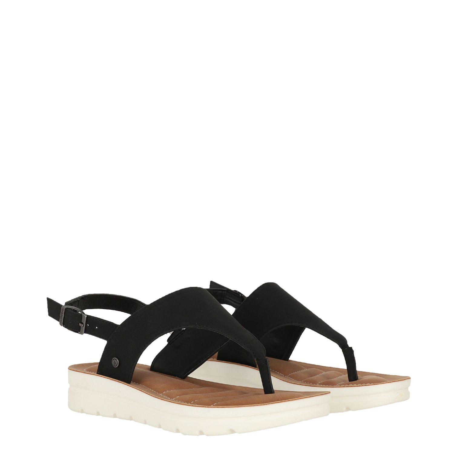Sandalia Mujer  Bamers Amapola Negro-3
