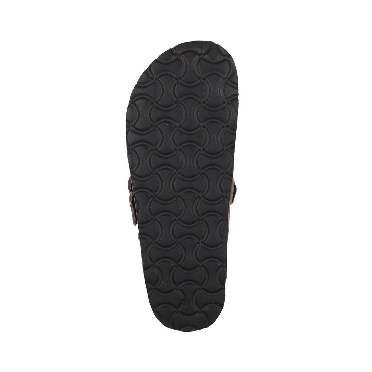 Pantufla Bamers Slipper Classic Fur Cuero Mujer Café-3