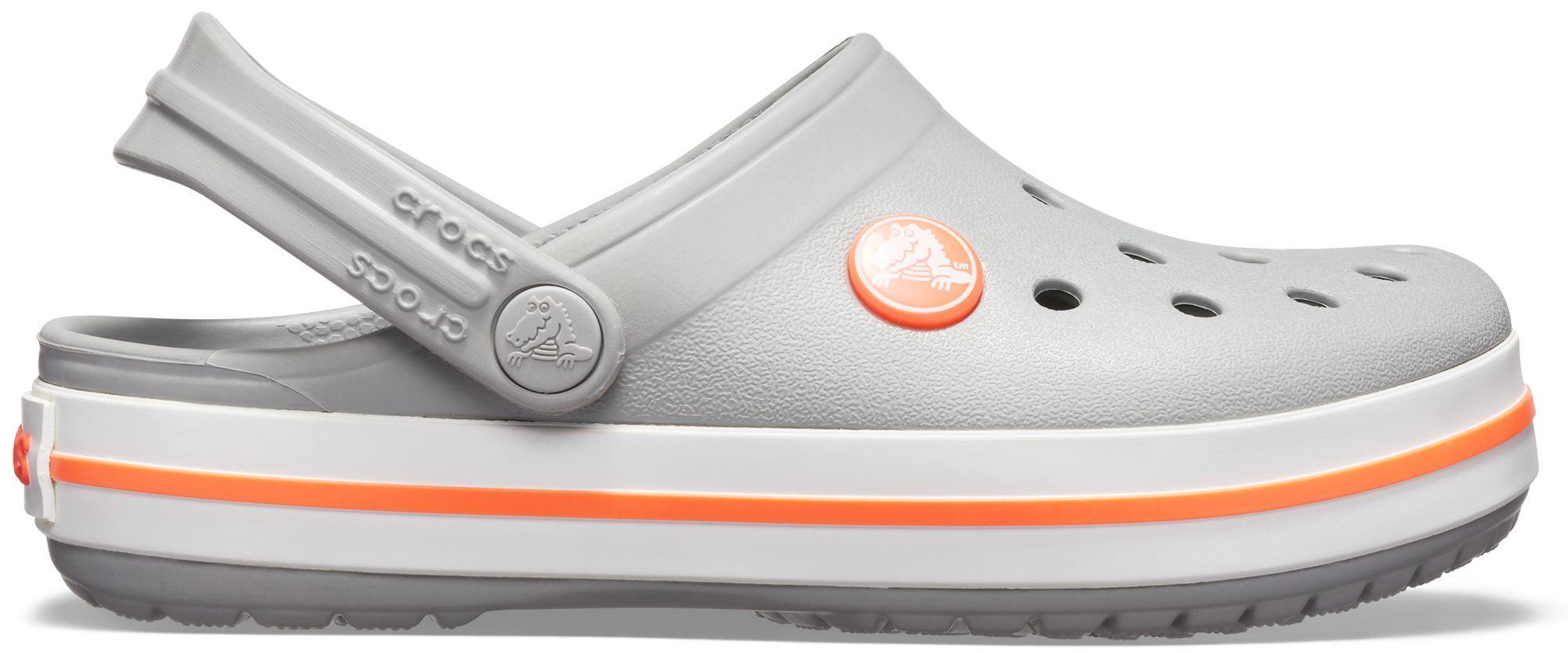Zueco Crocs Crocband K Unisex Kids Light Grey/Bright Coral-2
