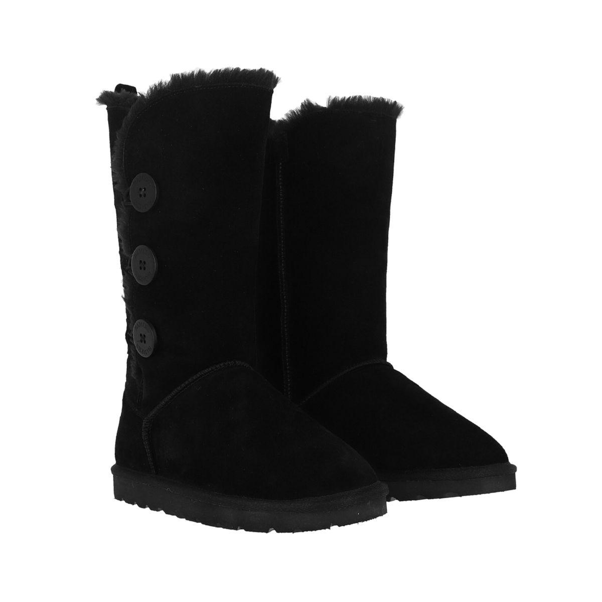 Bota Bamers Blast Button High Mujer Negro-2