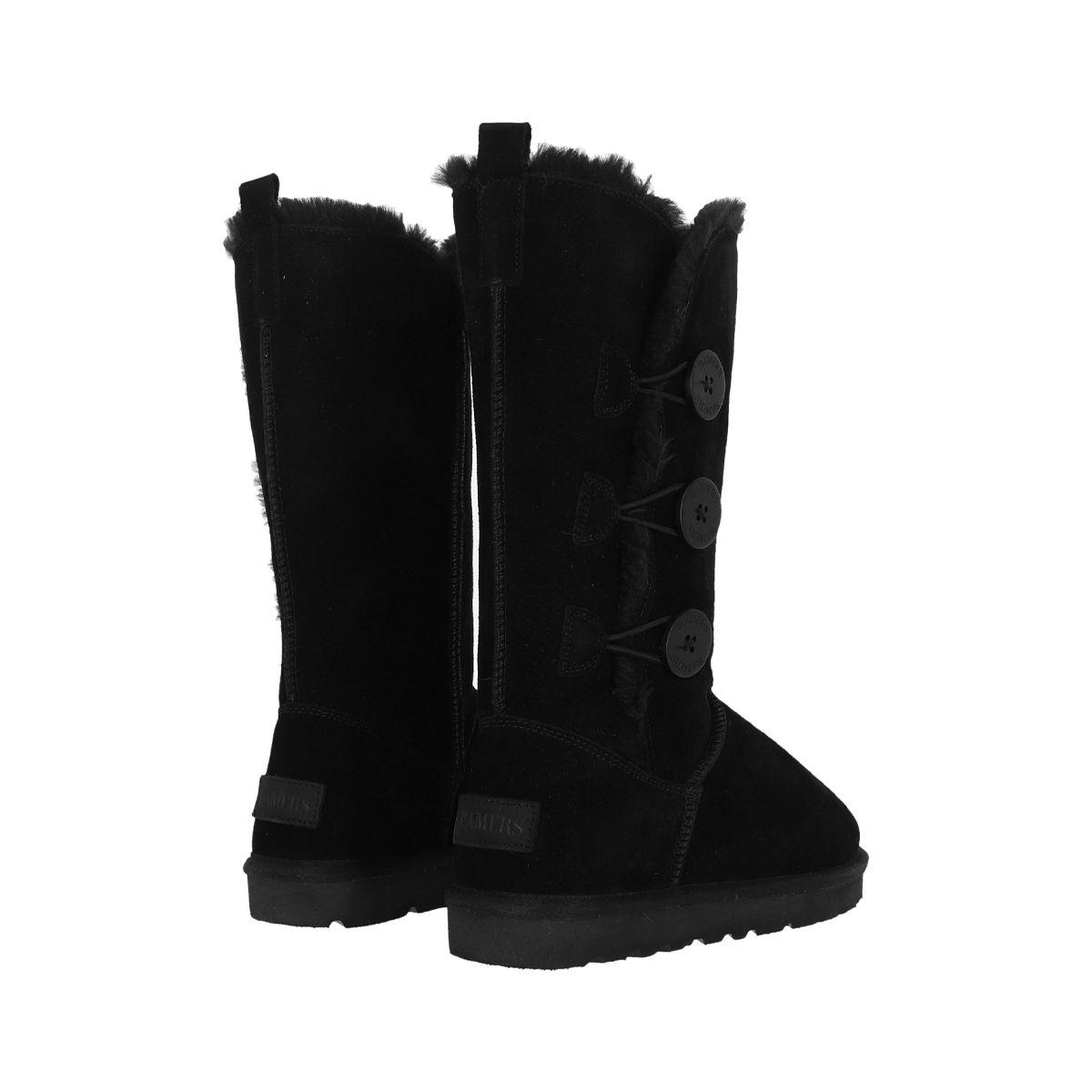 Bota Bamers Blast Button High Mujer Negro-3