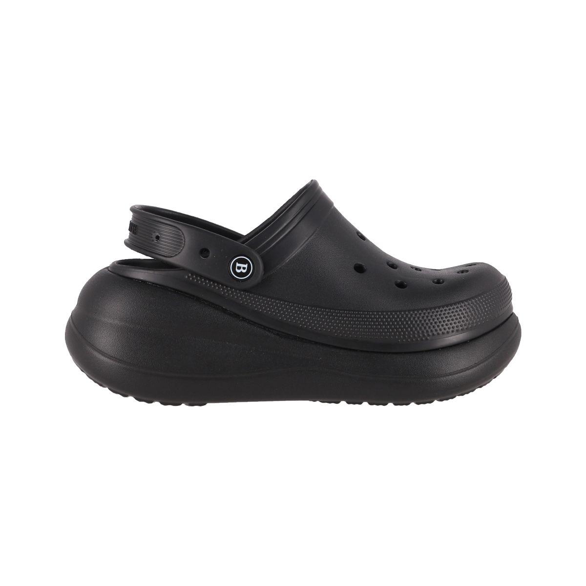 Zuecos Plataforma  Mujer Bamers  Air Negro-0