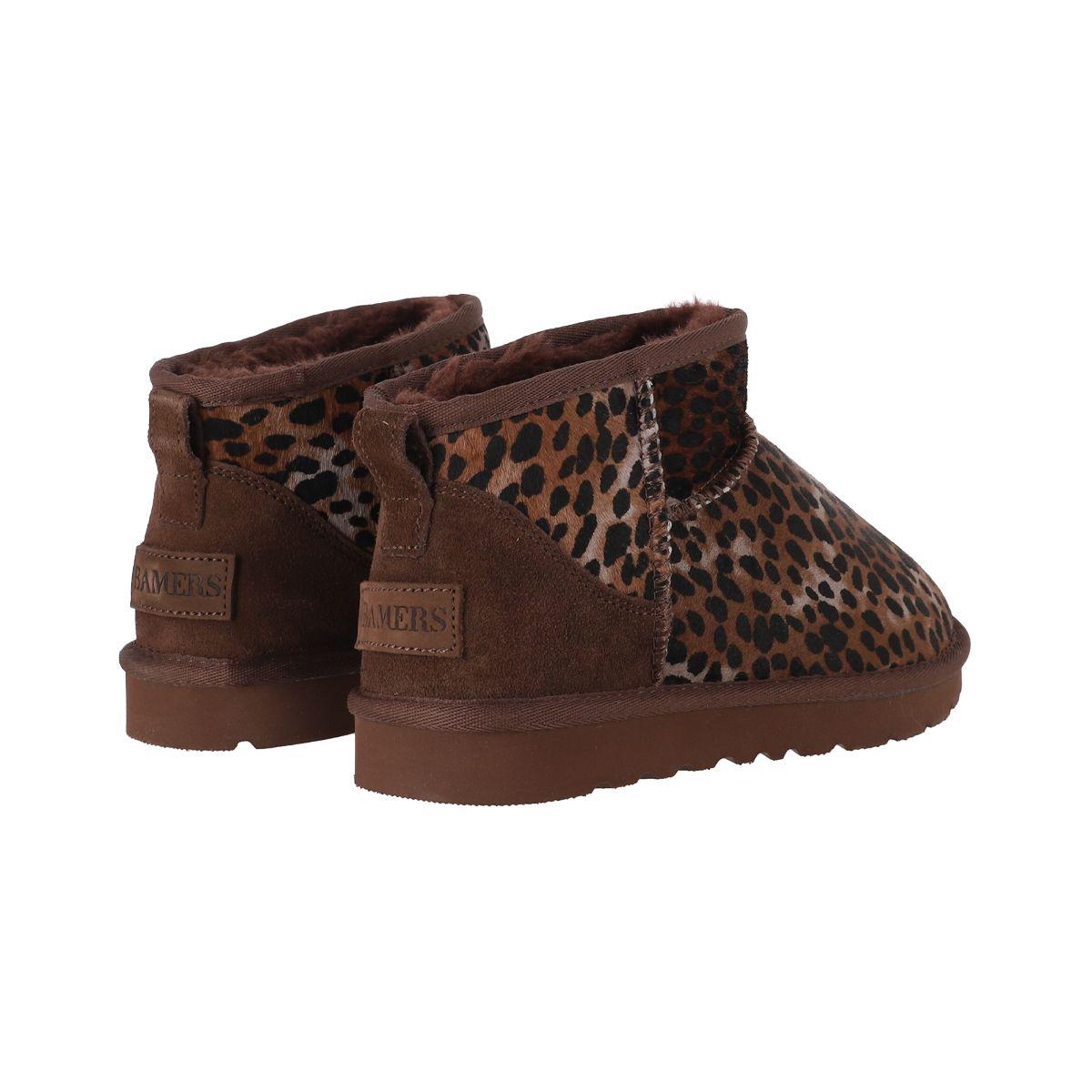 Botas Mujer Cuero Blast Mini Leopard Bamers-5