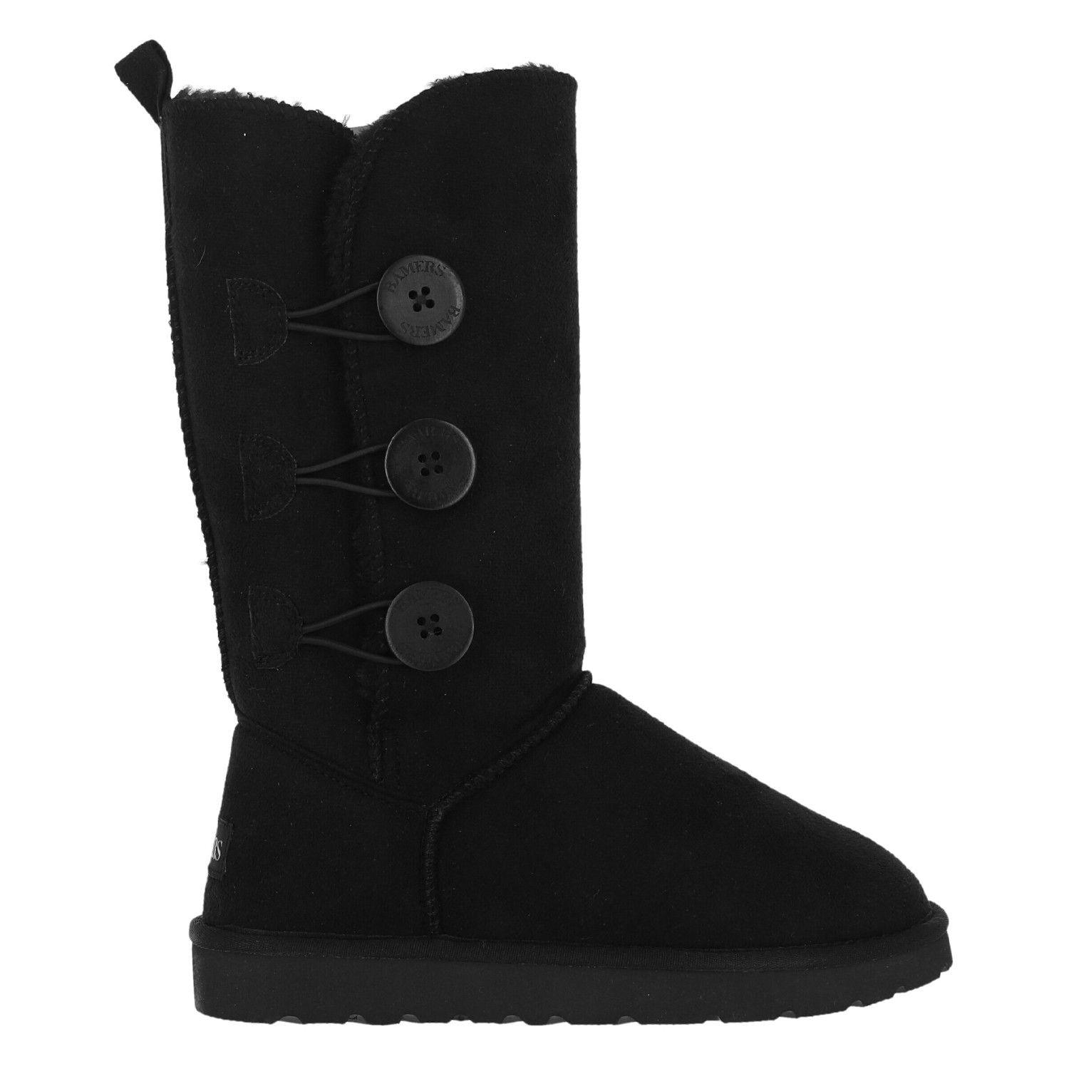 Bota Mujer  Bamers Blast Button High Fiber Negro-0