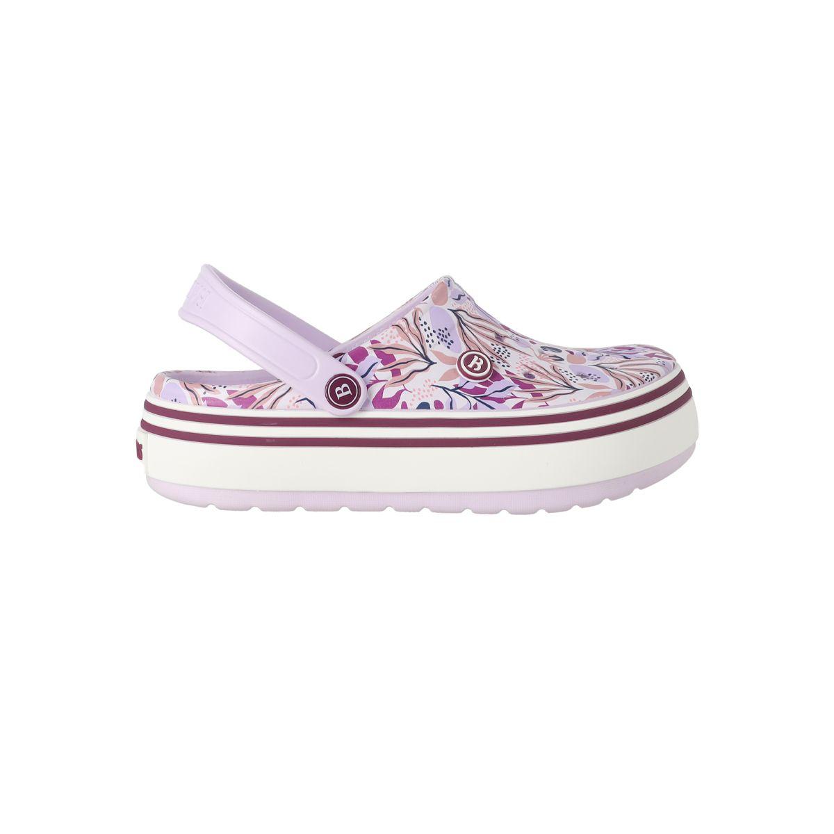 Zuecos Plataforma Mujer Bamers Airline Print-0