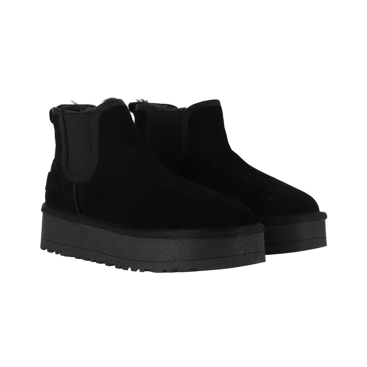 Botas Mujer Chelsea Negro Plataforma Bamers-4