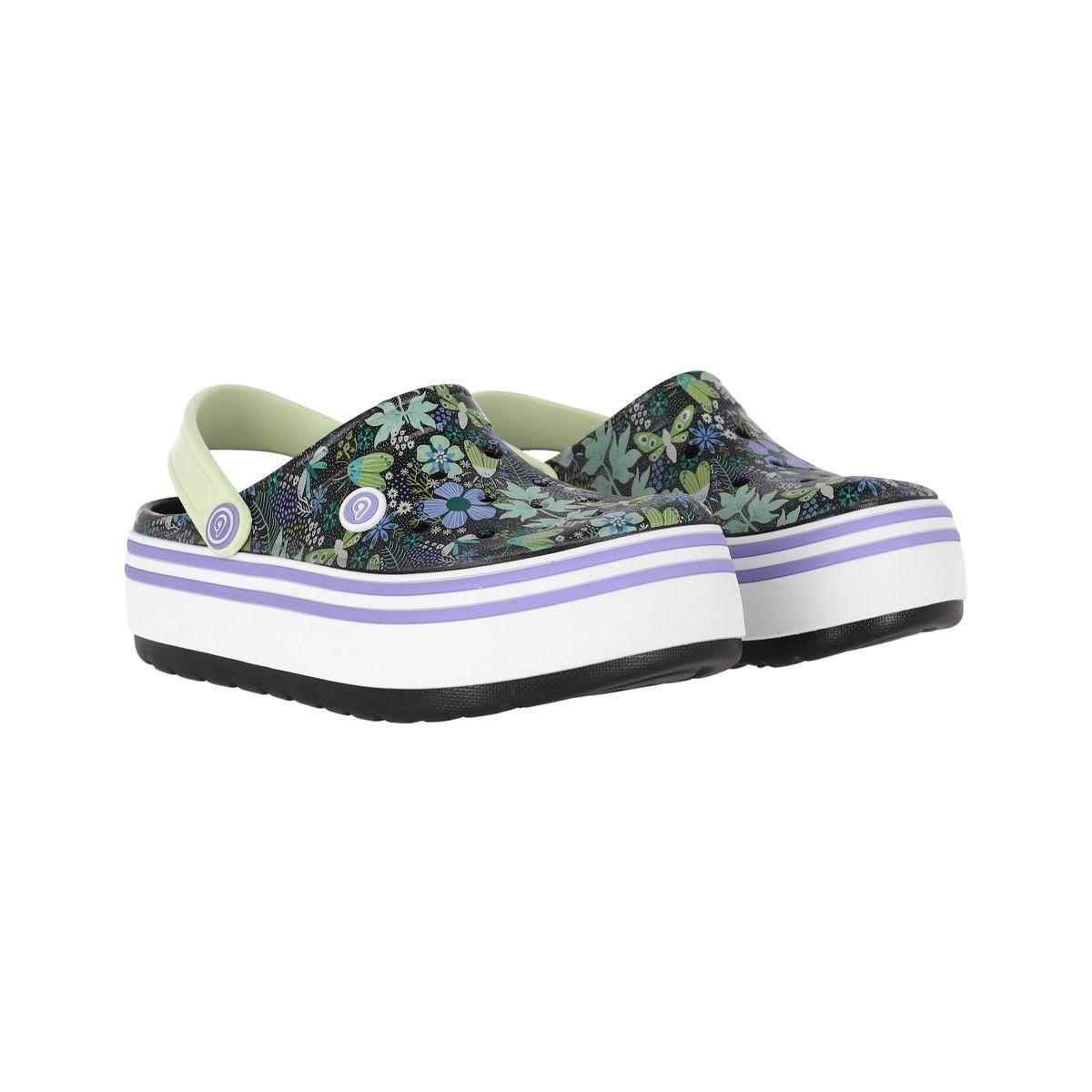 Zueco Mujer  Bamers Airline High Negro Print-2