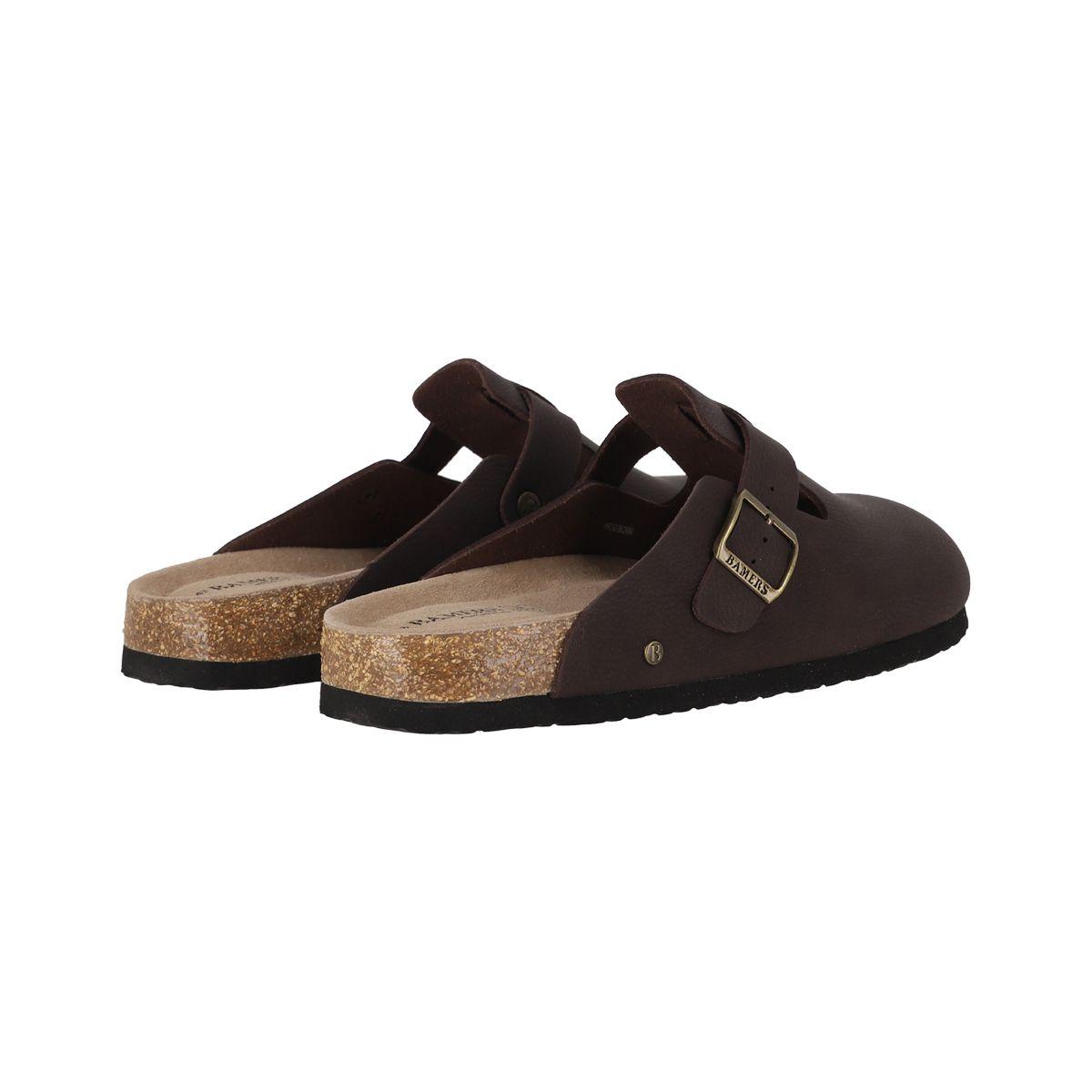 Zuecos Hombre Slipper Classic Buckle Café Bamers-5