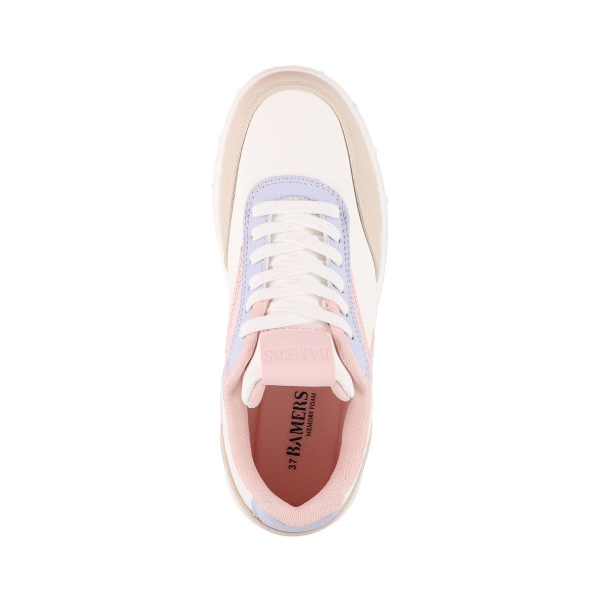 Zapatillas Plataforma Mujer  Bamers Cannes Blanco-2