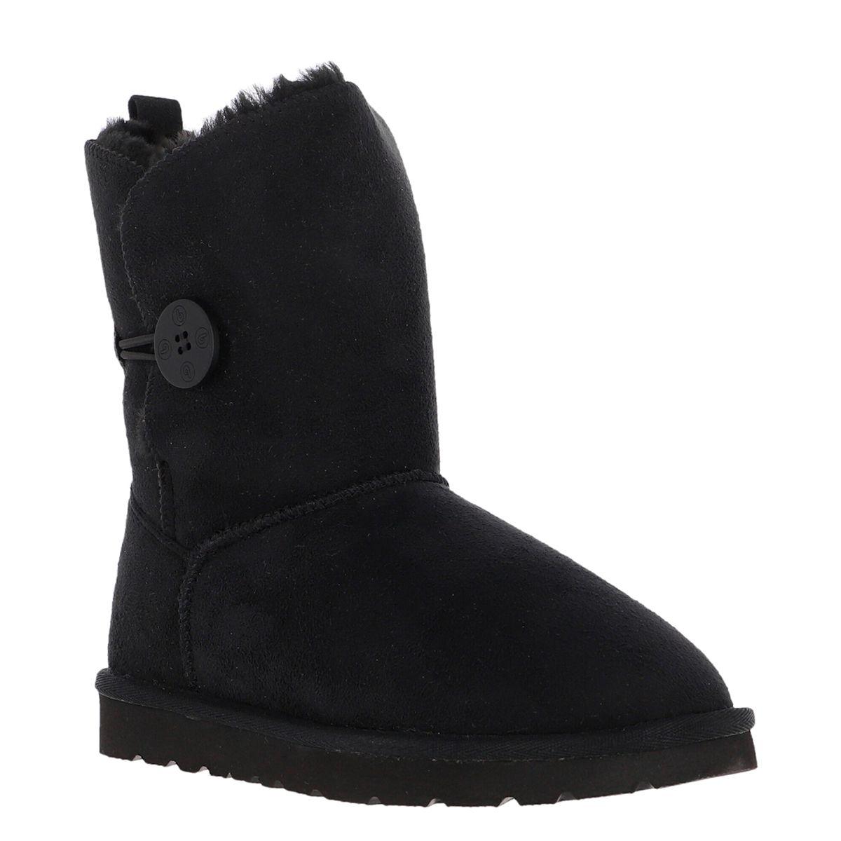 Bota Bamers Blast Button Fiber Mujer Black-1