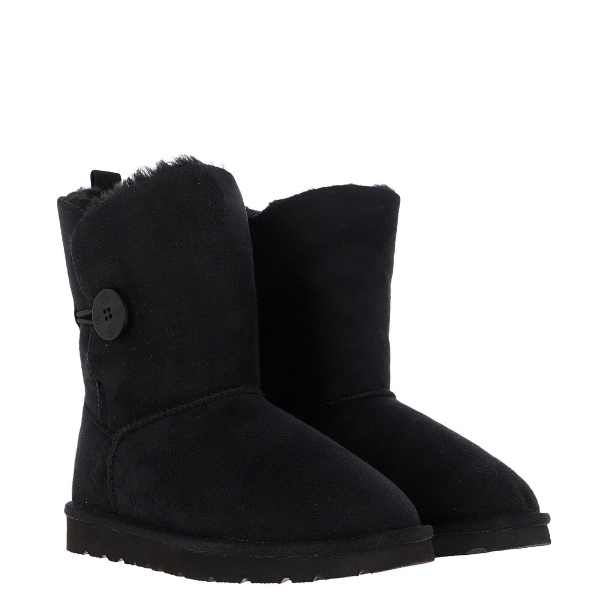 Bota Bamers Blast Button Fiber Mujer Black-2