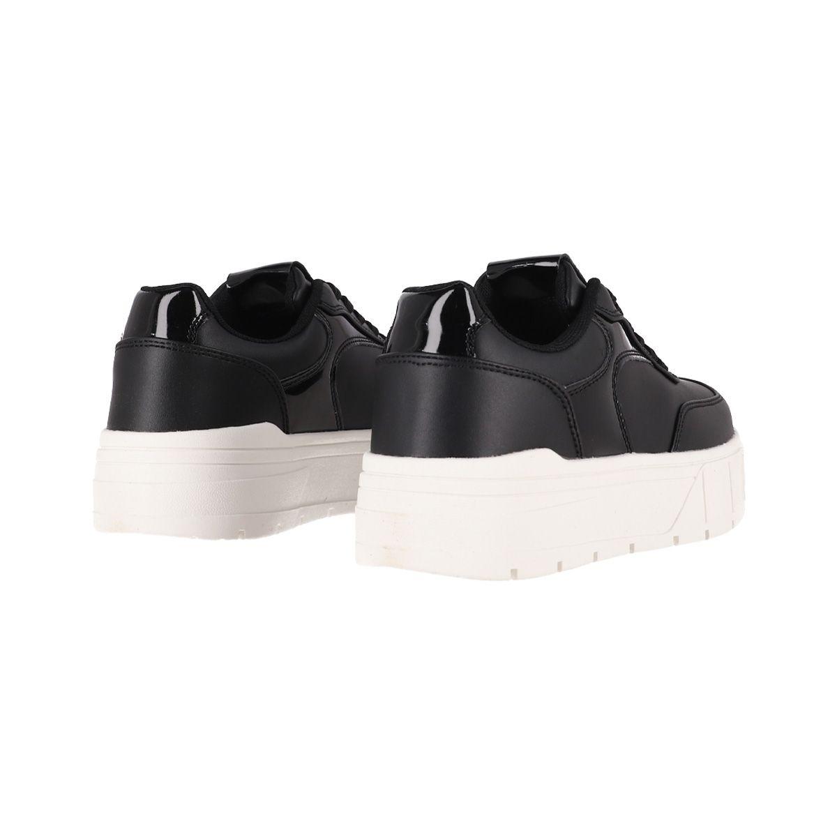 Zapatillas Plataforma Mujer  Bamers Cannes Negro-5
