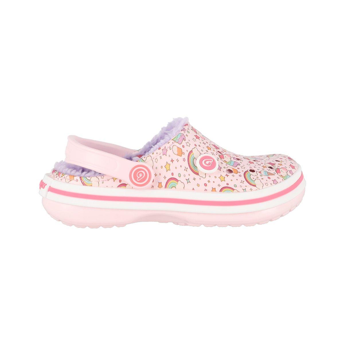 Zuecos Joven Bamers Refugio Line Rosa Print-0