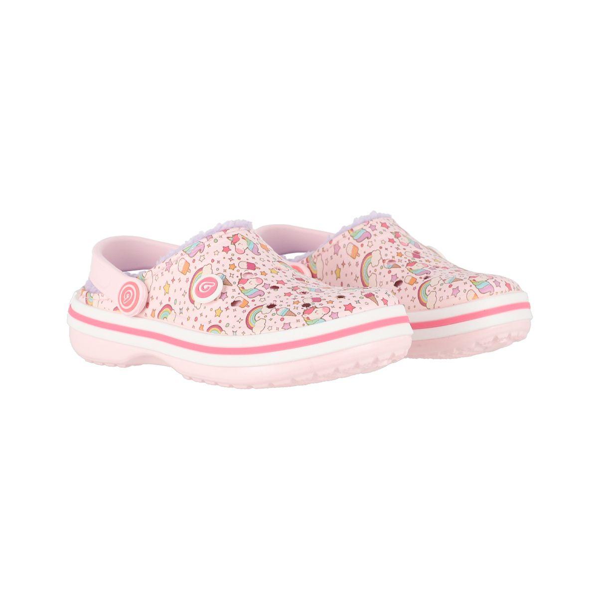 Zuecos Joven Bamers Refugio Line Rosa Print-4