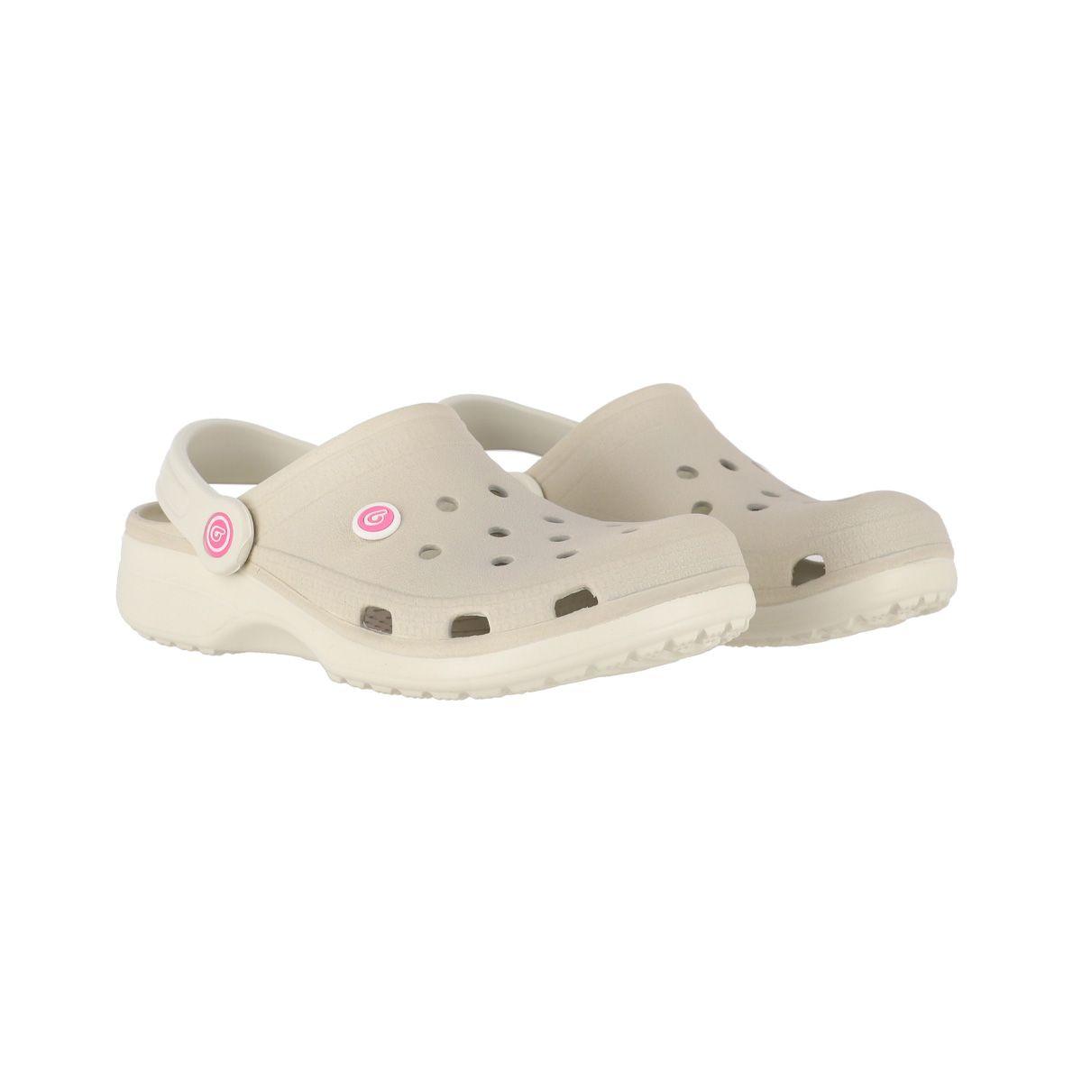 Zuecos Mujer Bamers Air Special Beige-4