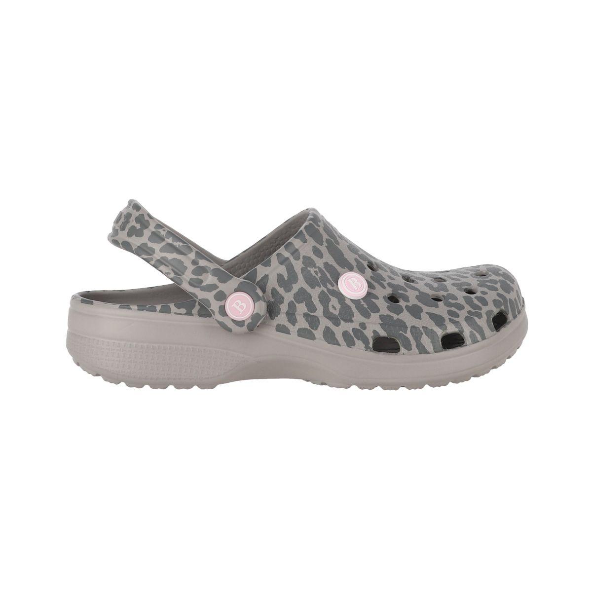 Zuecos Mujer Air Bamers Print Gris-0