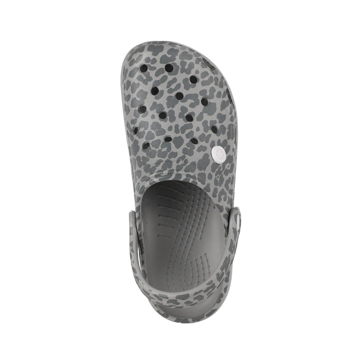 Zuecos Mujer Air Bamers Print Gris-2