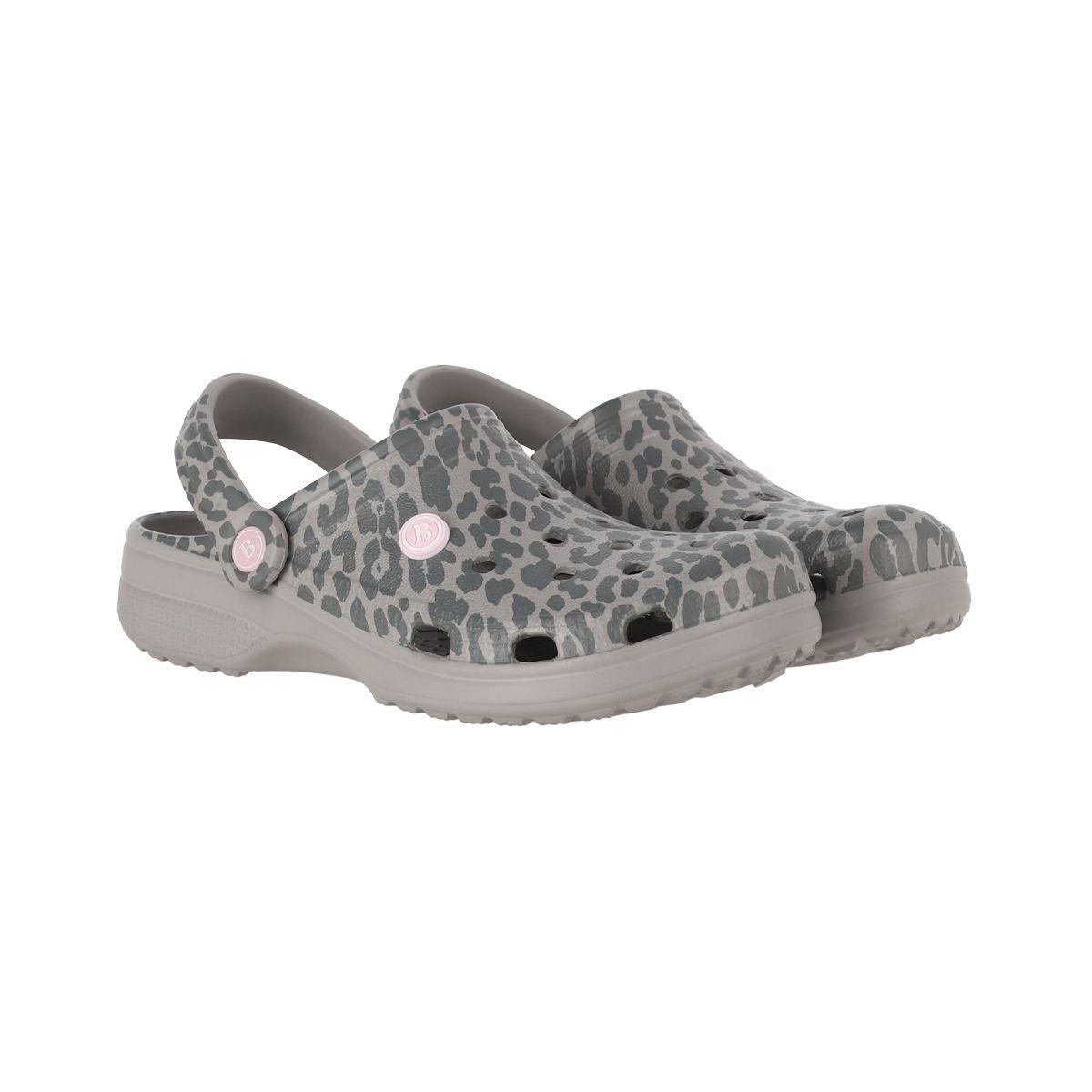 Zuecos Mujer Air Bamers Print Gris-4